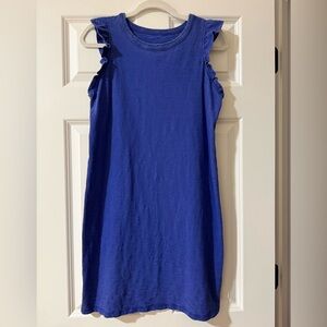 Universal Thread Women’s Royal Blue Ruffle Sleeve Tank Dress
